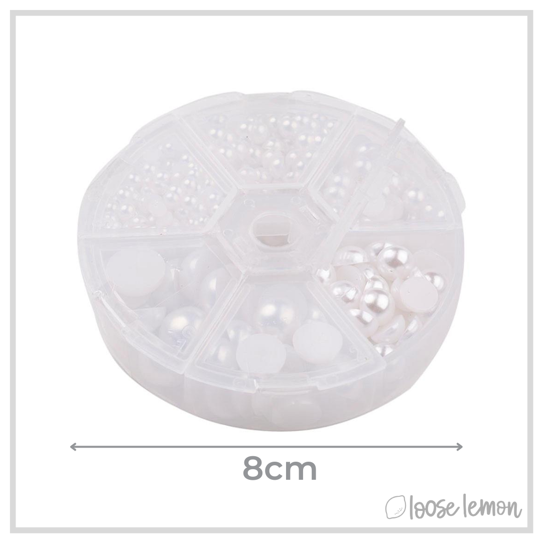 White Pearls Box | 6 Sizes (690 pieces)