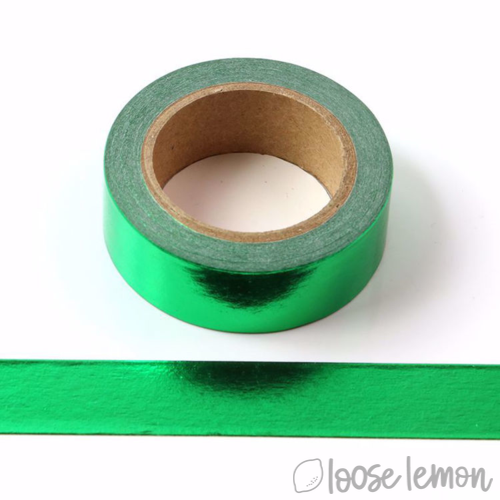 Bright Green Foil - Washi Tape (10M)