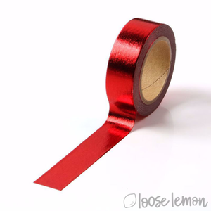 Bright Red Foil - Washi Tape (10M)