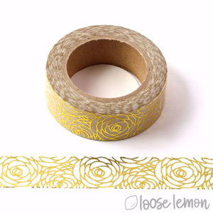 Gold Rose Foil - Washi Tape (10M)