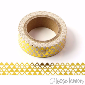 Tiny Triangles Foil - Washi Tape (10M)