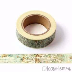 Vintage Map - Washi Tape (10M)