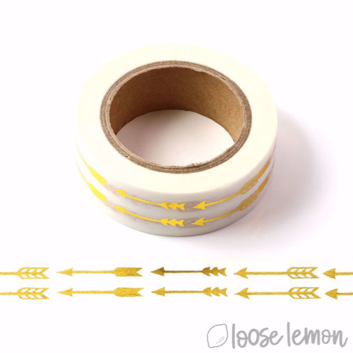 Gold Arrows Foil - Washi Tape (10M)