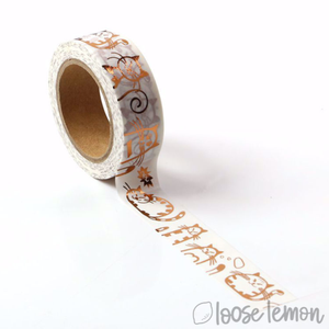 Rose Gold Cats Foil - Washi Tape (10M)