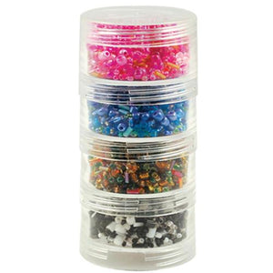 Craft Medley Screw Stack Cannisters X 4