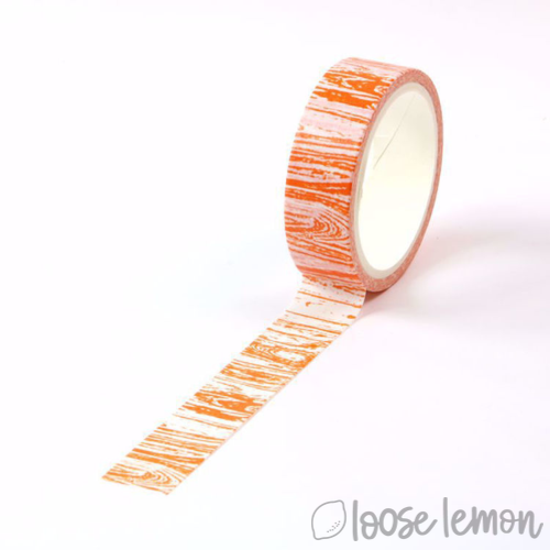 Woodgrain (Orange) - Washi Tape (5M)