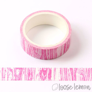 Woodgrain (Pink) - Washi Tape (5M)