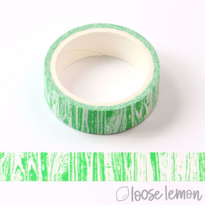 Woodgrain (Green) - Washi Tape (5M)