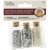 Craft Decor Glitter & Bead Accents X 3 (Silver)