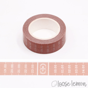 Rose Timestamp - Washi Tape (10M)