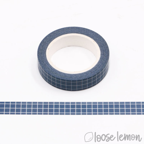 Navy Grid - Washi Tape (10M)