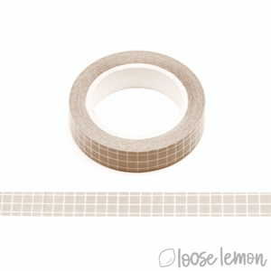 Grey Grid - Washi Tape (10M)