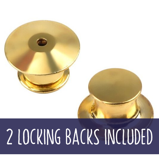 Gold Locking Backs X 2