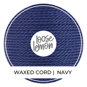 Waxed Cord | 10M Roll | Navy