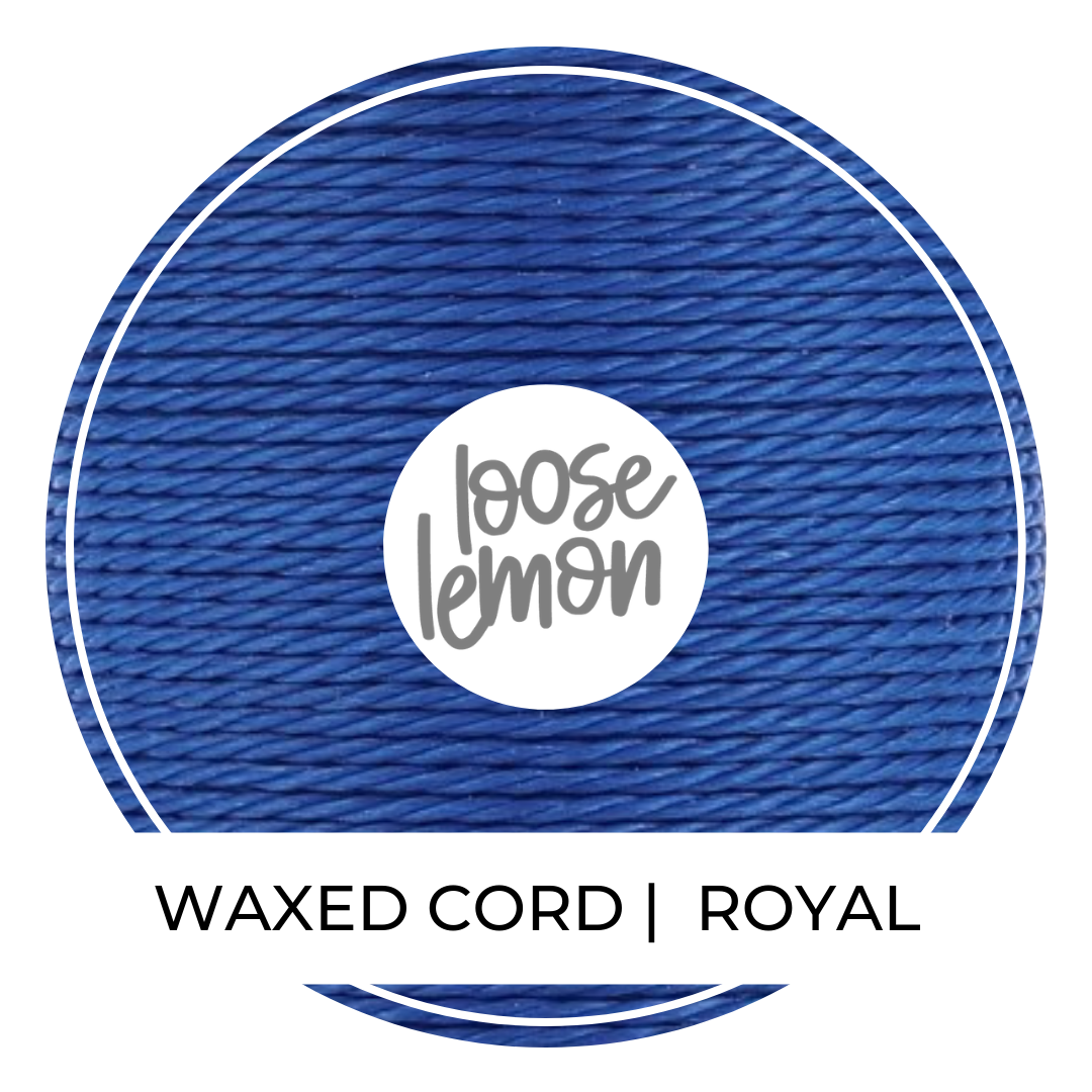 Waxed Cord | 10M Roll | Royal
