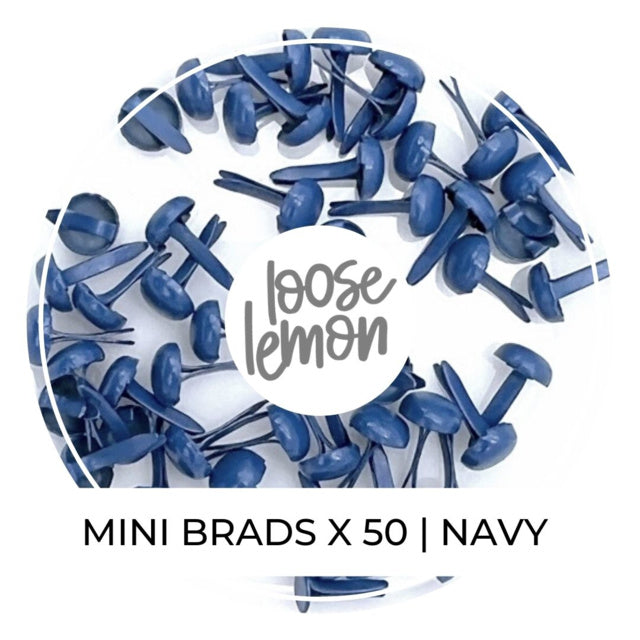 Mini Brads X 50 | Navy