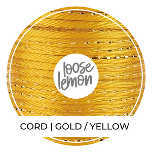 Polyester Cord 4M | Gold / Yellow