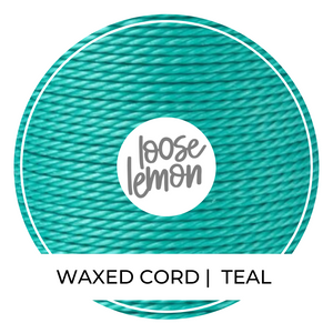 Waxed Cord | 10M Roll | Teal