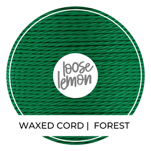 Waxed Cord | 10M Roll | Forest