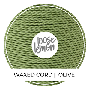 Waxed Cord | 10M Roll | Olive