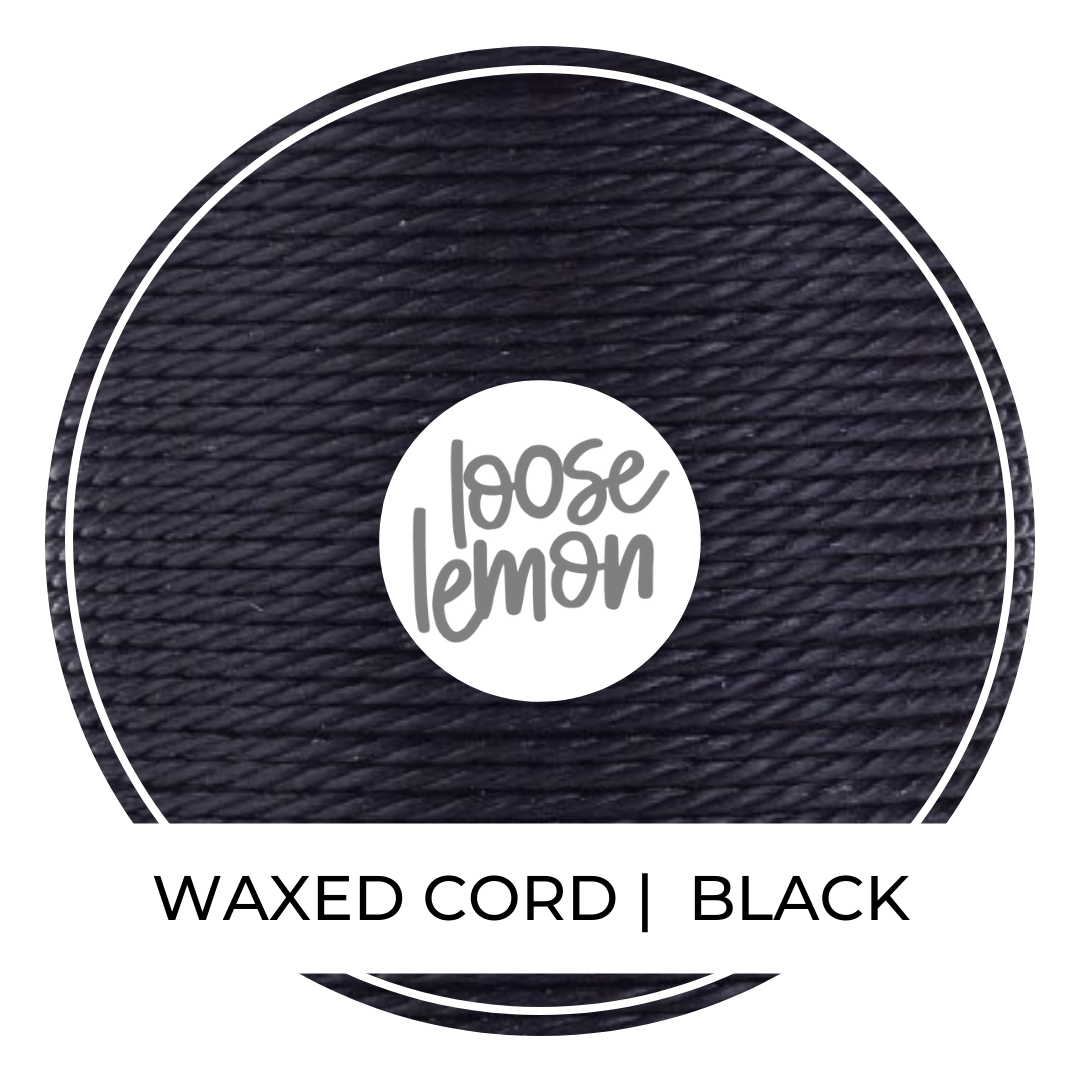 Waxed Cord | 10M Roll | Black