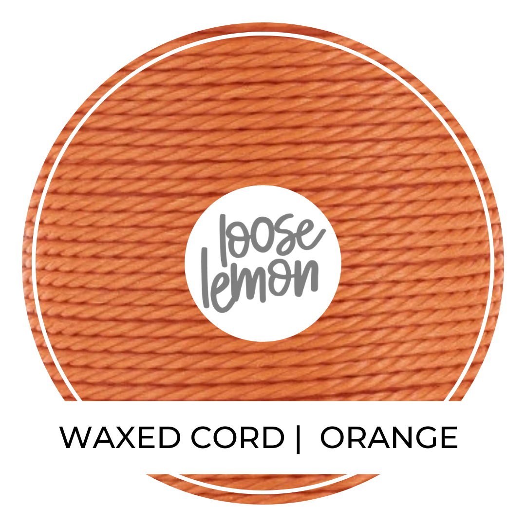 Waxed Cord | 10M Roll | Orange