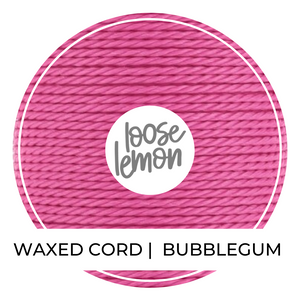 Waxed Cord | 10M Roll | Bubblegum