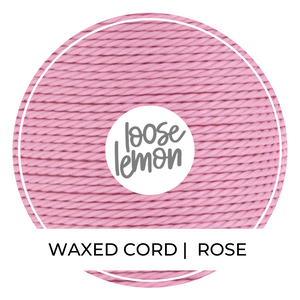 Waxed Cord | 10M Roll | Rose