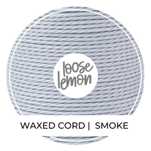 Waxed Cord | 10M Roll | Smoke