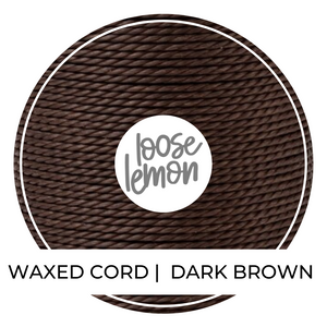 Waxed Cord | 10M Roll | Dark Brown