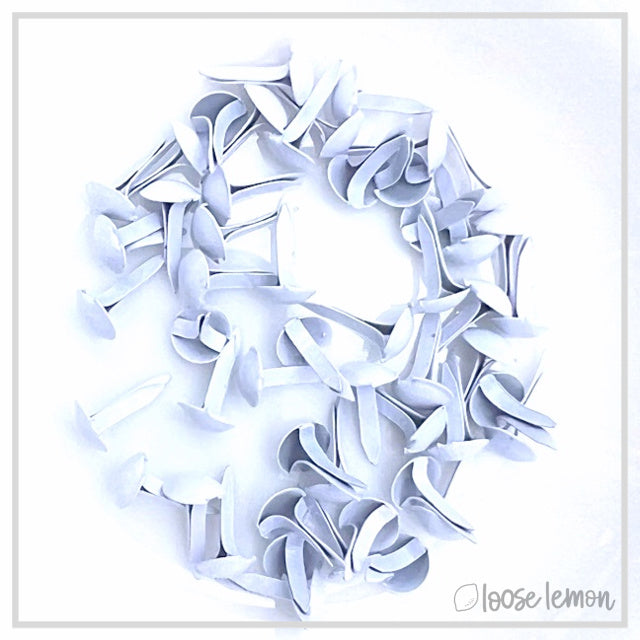 Mini Brads X 50 | White