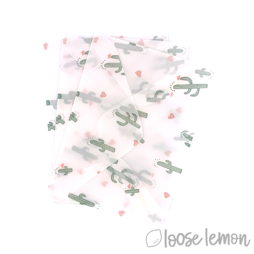 Cactus Vellum Envelopes X 3