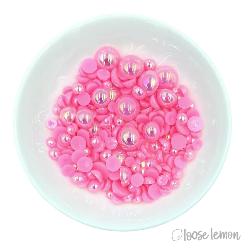 Mirror Pearls | Bubblegum (Mixed Sizes)