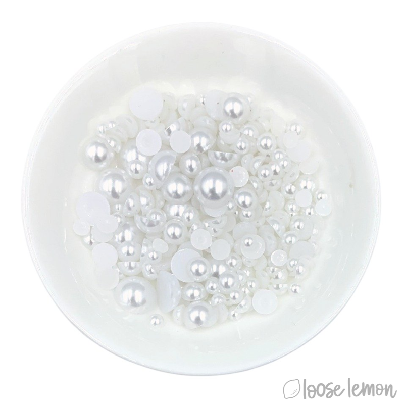 Plain Pearls | White (Mixed Sizes)