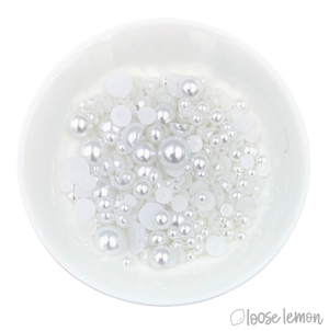 Plain Pearls | White (Mixed Sizes)