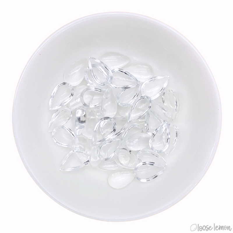 Clear Raindrops | Large (8Mm X 13Mm)