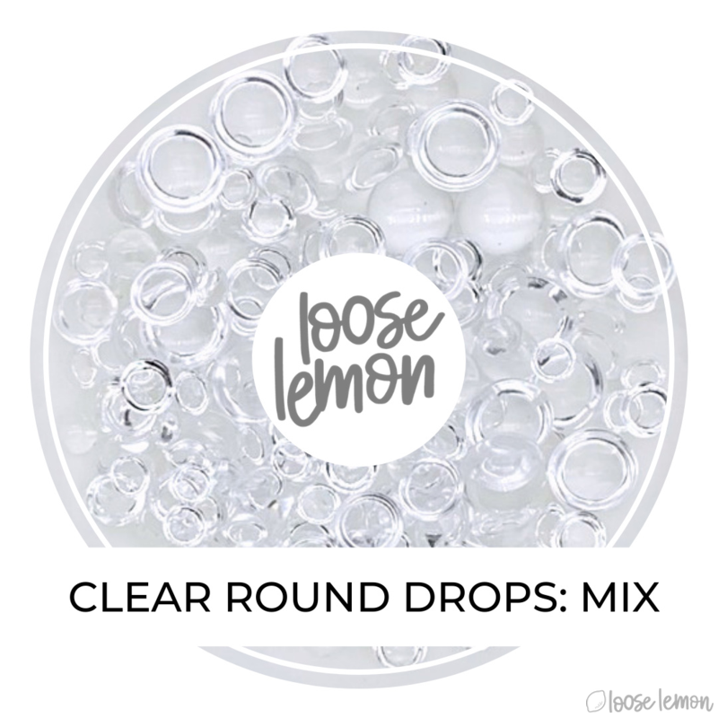 Clear Round Drops | Mixed Sizes