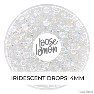 Iridescent Round Drops | 4Mm