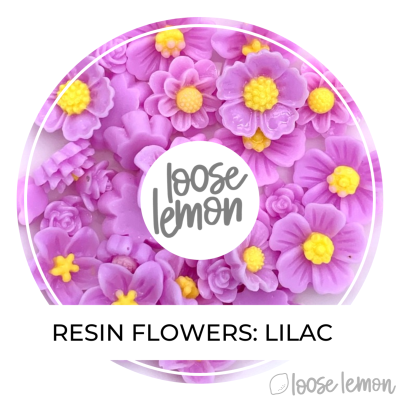 Single Colour Resin Flowers | Lilac