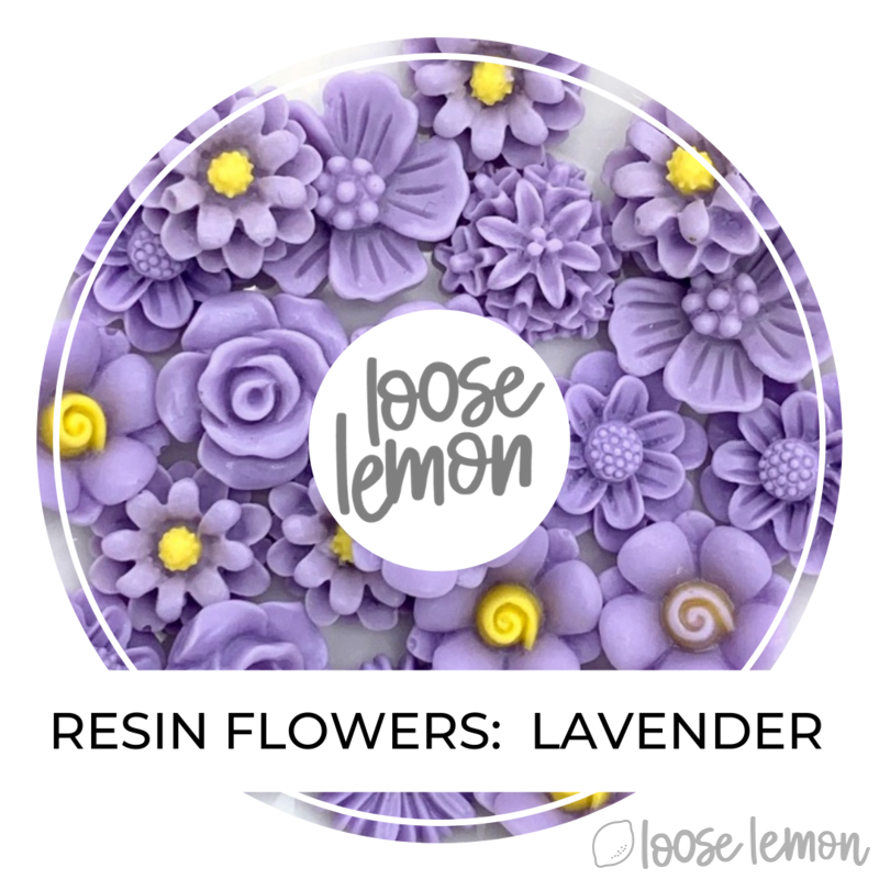 Single Colour Resin Flowers | Lavender