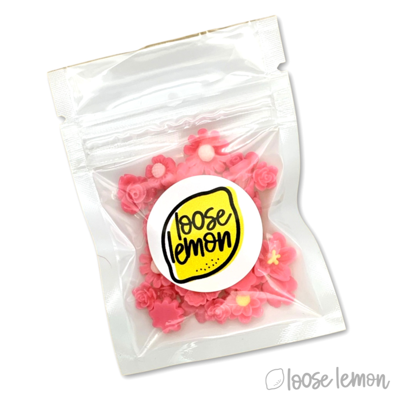 Single Colour Resin Flowers | Fucshia