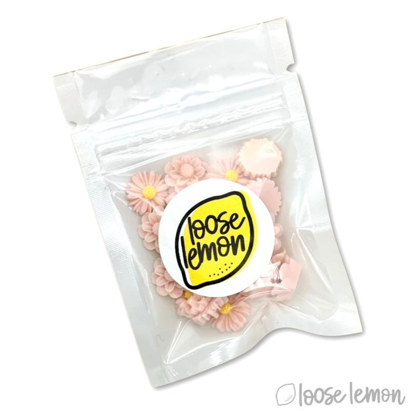 Single Colour Resin Flowers | Vintage Pink