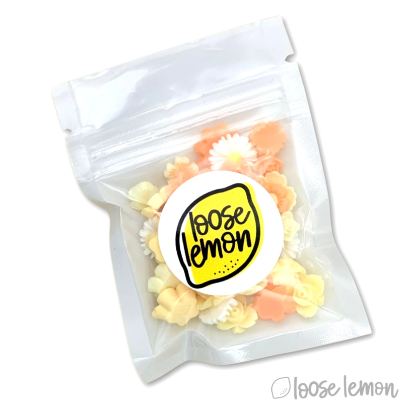 Mixed Resin Flowers | Yellow