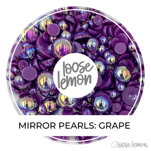 Mirror Pearls | Grape (Mixed Sizes)