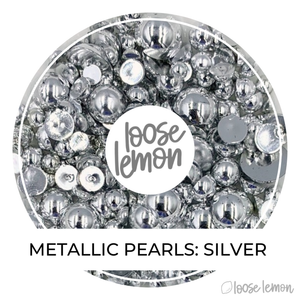 Metallic Pearls | Silver (Mixed Sizes)