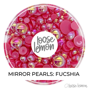 Mirror Pearls | Fucshia (Mixed Sizes)