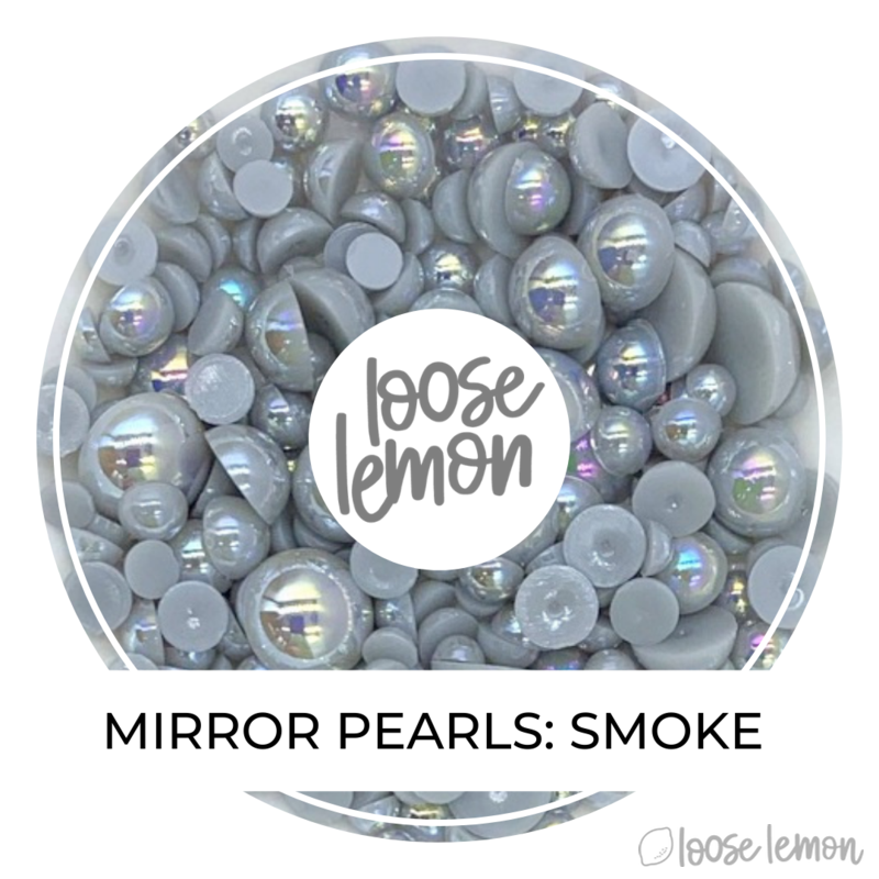Mirror Pearls | Smoke (Mixed Sizes)