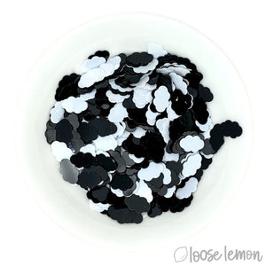 Sequins | Cloud Mix (Black & White)