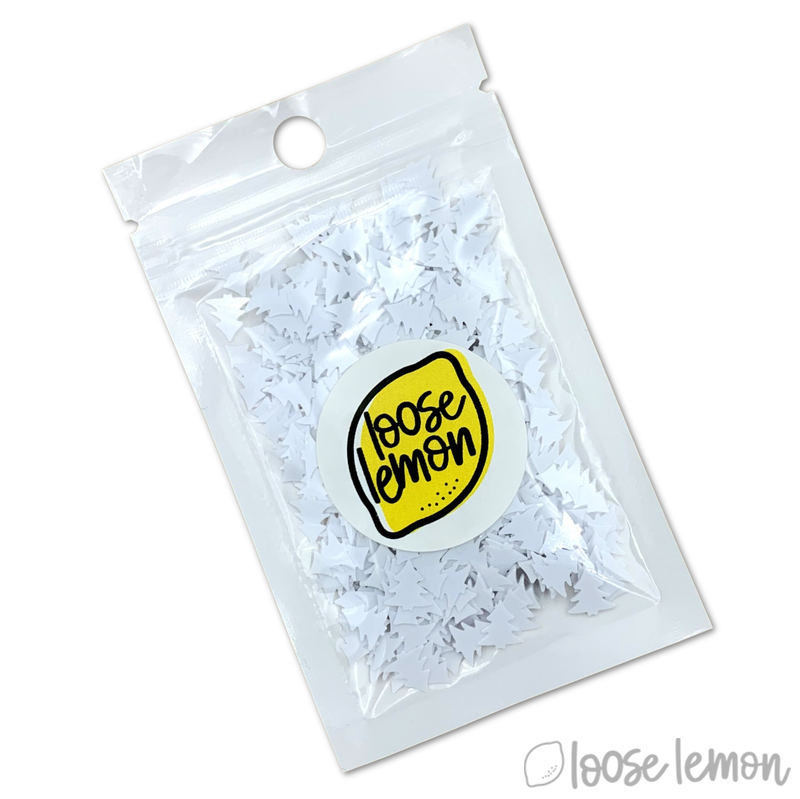 Sequins | Mini Pine (Bright White)