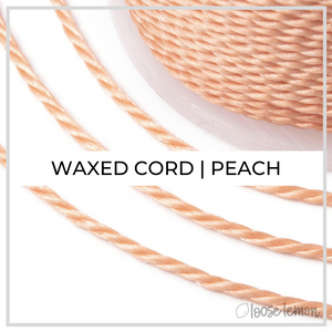 Waxed Cord | 10M Roll | Peach